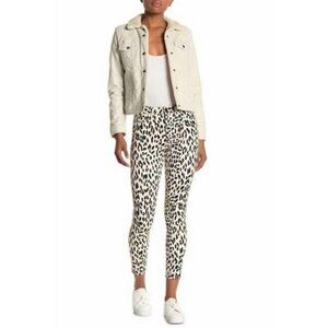 NWT JOE'S JEANS Charlie Ankle Jean High Rise Skinny White Leopard 23 MSRP $198
